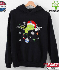 The Grinch Ew People holding Indianapolis Colts Christmas ornament shirt