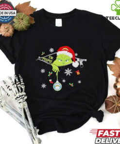The Grinch Ew People holding Los Angeles Chargers Christmas ornament shirt