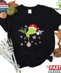The Grinch Ew People holding Minnesota Vikings Christmas ornament shirt