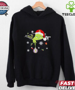 The Grinch Ew People holding Minnesota Vikings Christmas ornament shirt