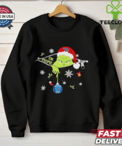 The Grinch Ew People holding Tennessee Titans Christmas ornament shirt
