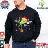 The Grinch Ew People holding Chicago Bears Christmas ornament shirt