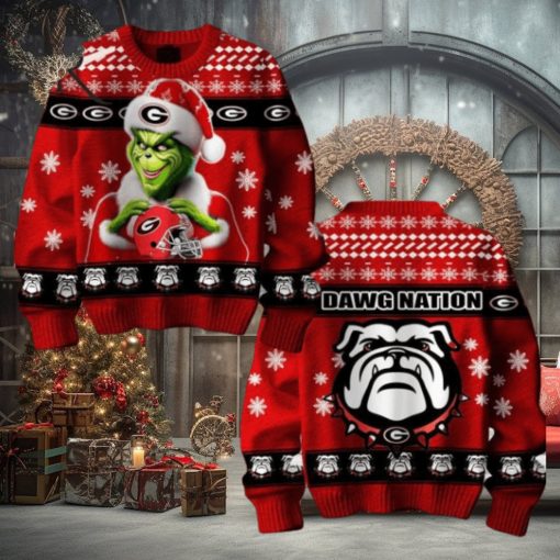 The Grinch Georgia Bulldogs Dawg Nation Ugly Sweater