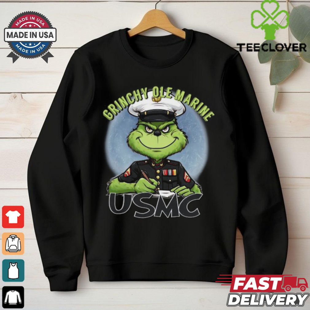The Grinch Grinchy Ole Marine USMC Merry Christmas Shirt The Grinch Grinchy Ole Marine USMC Merry Christmas Shirt