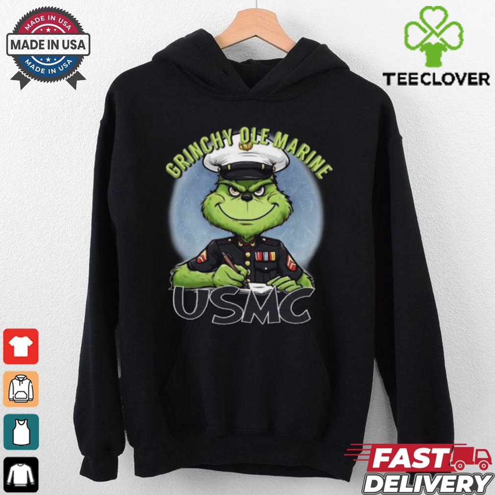 The Grinch Grinchy Ole Marine USMC Merry Christmas Shirt The Grinch Grinchy Ole Marine USMC Merry Christmas Shirt