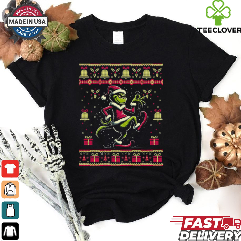 The Grinch Grooves Ugly Christmas T Shirt The Grinch Grooves Ugly Christmas T Shirt
