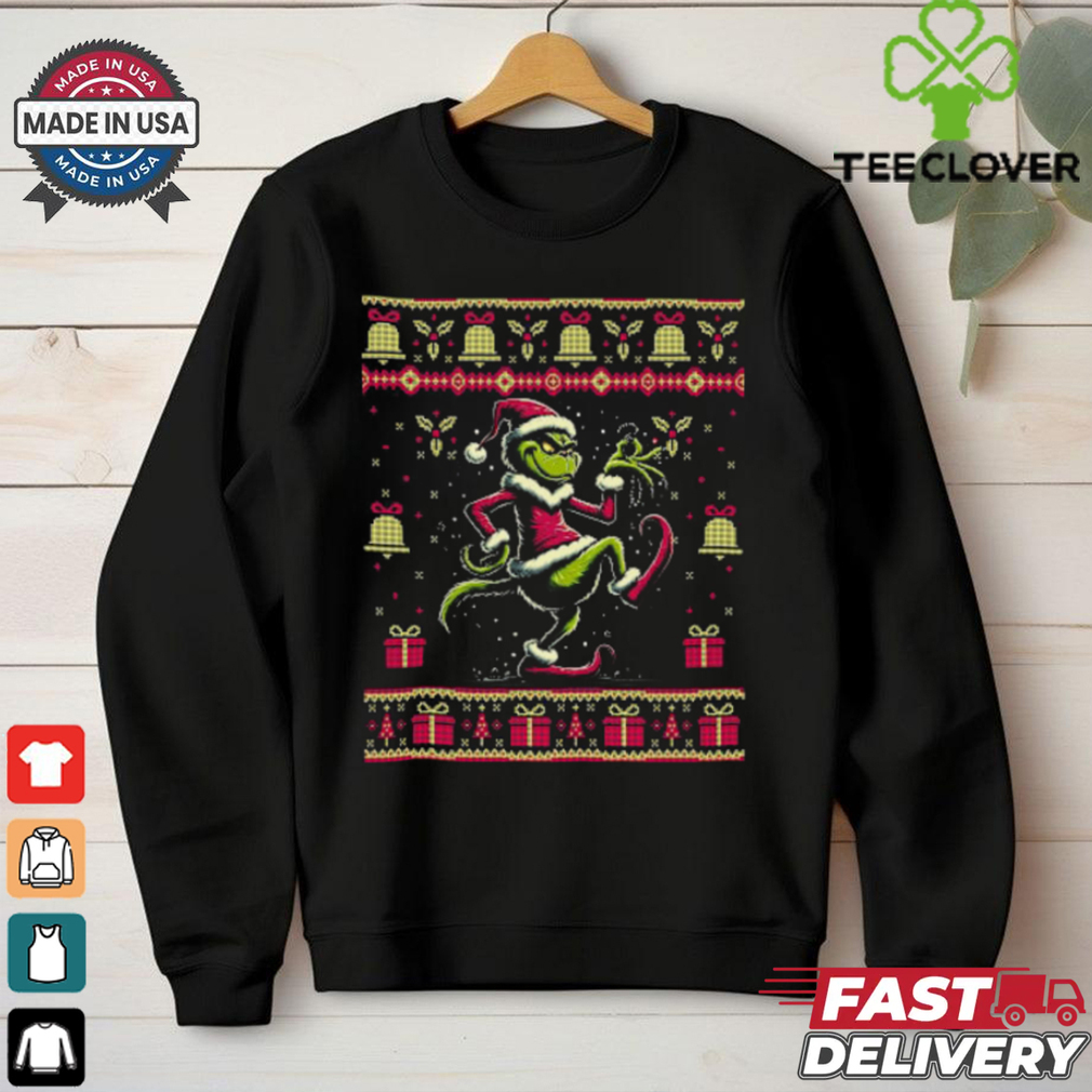 The Grinch Grooves Ugly Christmas T Shirt The Grinch Grooves Ugly Christmas T Shirt