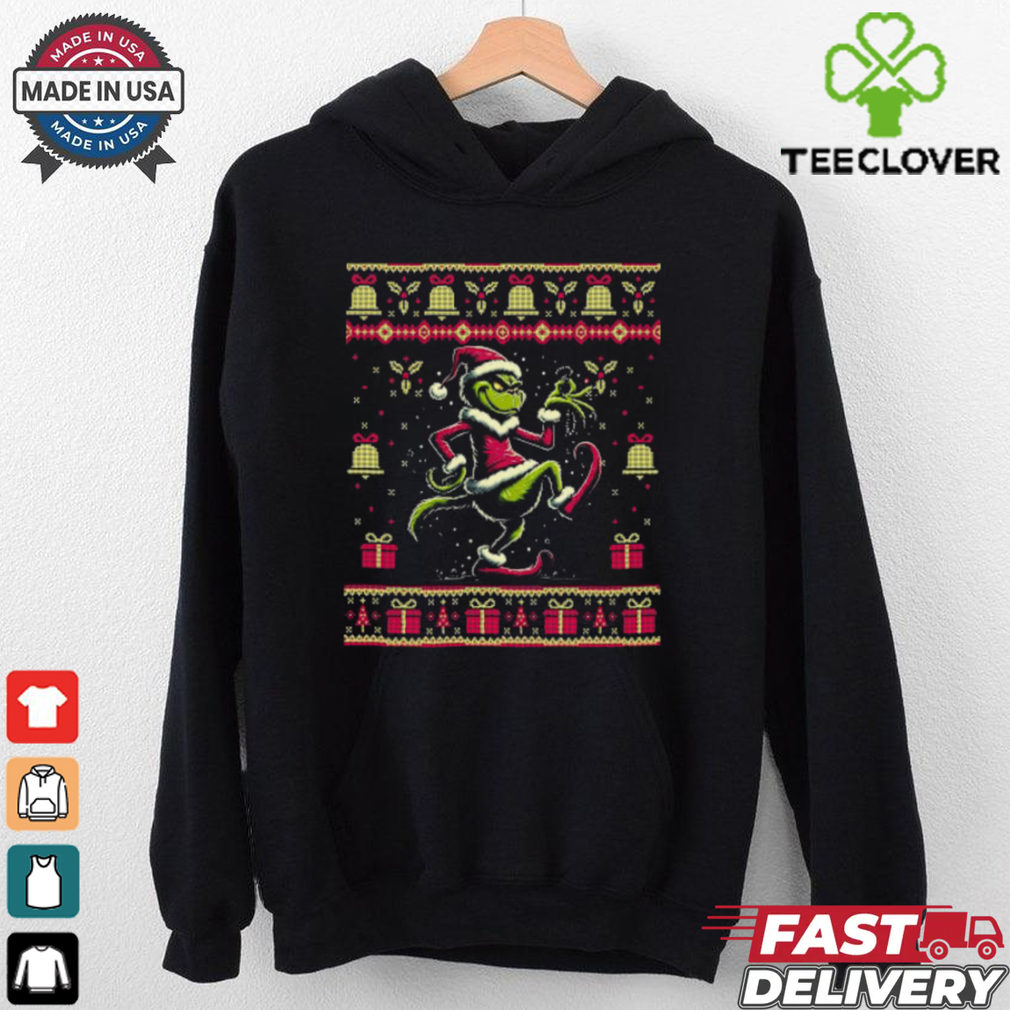 The Grinch Grooves Ugly Christmas T Shirt The Grinch Grooves Ugly Christmas T Shirt