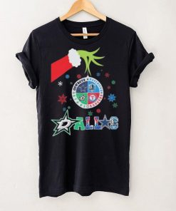 The Grinch Hand Hold Ornament Dallas Sports Teams Shirt