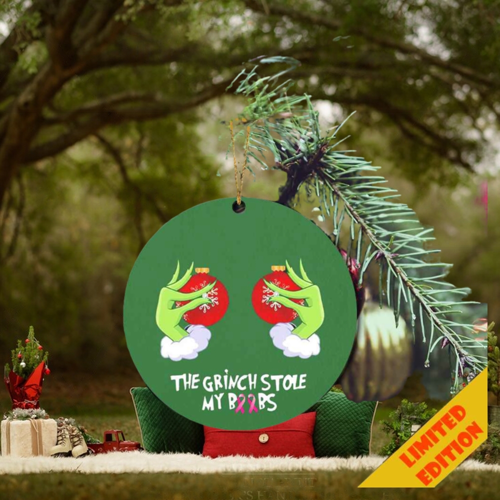 The Grinch Hand Holding Boobs Funny The Grinch Stole My Boobs Christmas 2023 Holiday Gift Ornament The Grinch Hand Holding Boobs Funny The Grinch Stole My Boobs Christmas 2023 Holiday Gift Ornament
