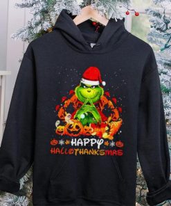 The Grinch Happy Hallothanksmas Halloween Thanksgiving And Christmas 2023 Shirt