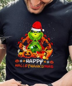 The Grinch Happy Hallothanksmas Halloween Thanksgiving And Christmas 2023 Shirt