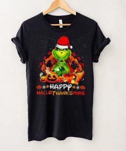 The Grinch Happy Hallothanksmas Halloween Thanksgiving And Christmas 2023 Shirt