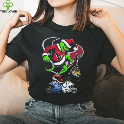 The Grinch Houston Texans Stomp On NFL Teams Christmas Shirt