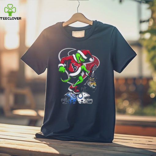 The Grinch Houston Texans Stomp On NFL Teams Christmas Shirt