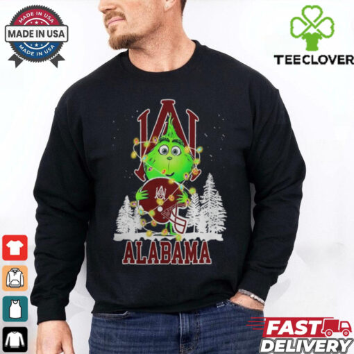 The Grinch Hug Alabama A_M Helmet Christmas Shirt