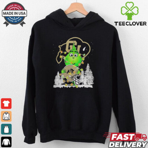 The Grinch Hug Colorado Buffaloes Helmet Christmas Shirt