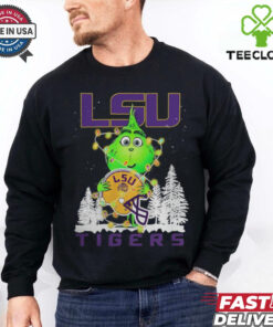 The Grinch Hug LSU Tigers Helmet Christmas Shirt
