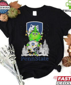 The Grinch Hug Penn State Helmet Christmas Shirt