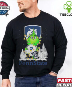 The Grinch Hug Penn State Helmet Christmas Shirt
