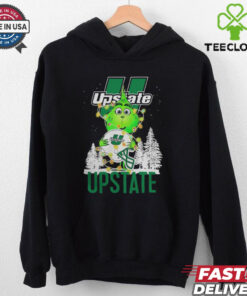 The Grinch Hug USC Upstate Helmet Christmas Shirt