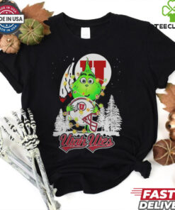 The Grinch Hug Utah Utes Helmet Christmas Shirt