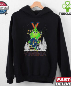 The Grinch Hug Virginia Cavaliers Helmet Christmas Shirt