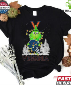 The Grinch Hug Virginia Cavaliers Helmet Christmas Shirt