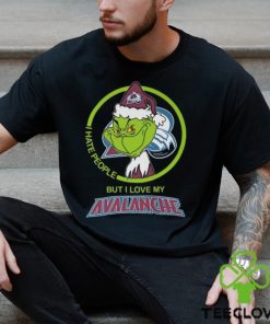 The Grinch I Hate People But I Love My Colorado Avalanche Logo T Shirt