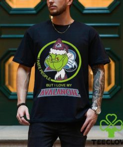 The Grinch I Hate People But I Love My Colorado Avalanche Logo T Shirt