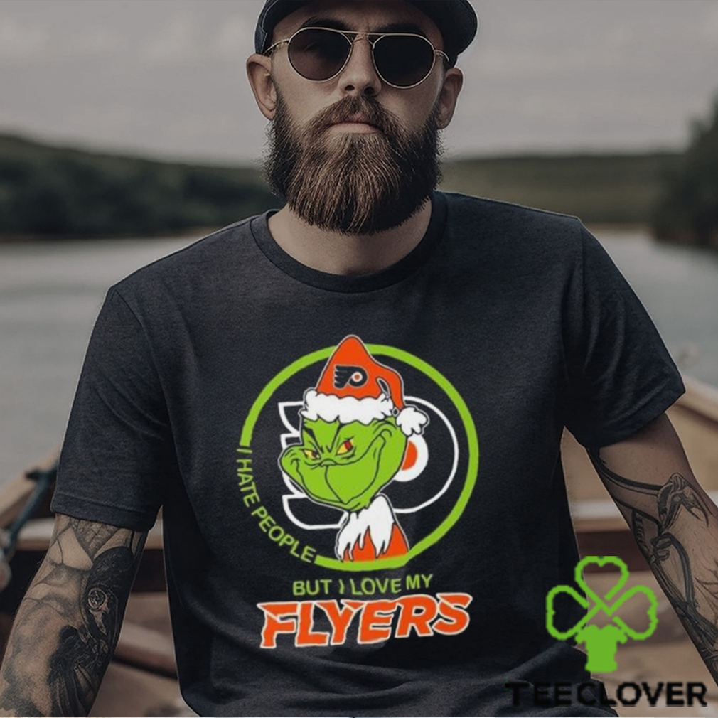 The Grinch I Hate People But I Love My Philadelphia Flyers Logo T Shirt The Grinch I Hate People But I Love My Philadelphia Flyers Logo T Shirt
