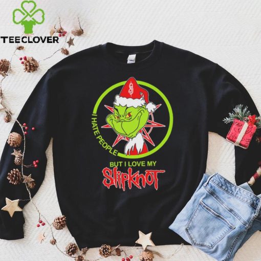 The Grinch I Hate People But I Love My Slipknot Shirt