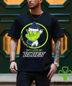The Grinch I Hate People But I Love My St. Louis Blues Logo T Shirt