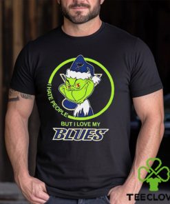 The Grinch I Hate People But I Love My St. Louis Blues Logo T Shirt