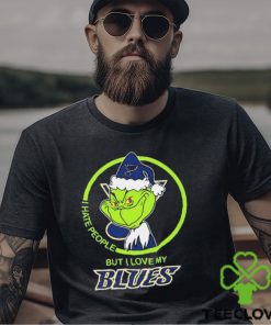The Grinch I Hate People But I Love My St. Louis Blues Logo T Shirt