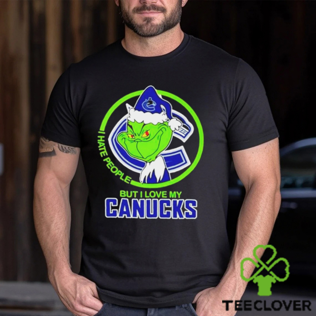 The Grinch I Hate People But I Love My Vancouver Canucks Logo T Shirt The Grinch I Hate People But I Love My Vancouver Canucks Logo T Shirt