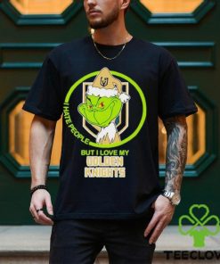 The Grinch I Hate People But I Love My Vegas Golden Knights Logo T Shirt