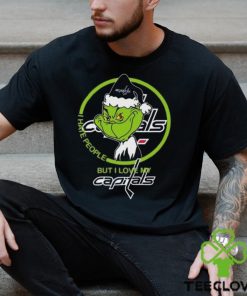 The Grinch I Hate People But I Love My Washington Capitals Logo T Shirt