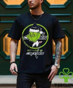 The Grinch I Hate People But I Love My Washington Capitals Logo T Shirt