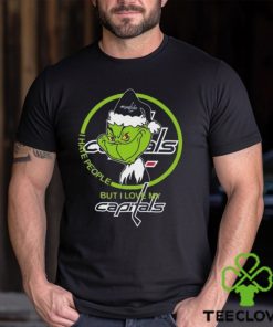 The Grinch I Hate People But I Love My Washington Capitals Logo T Shirt