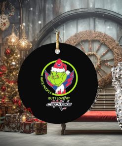 The Grinch I Hate People But I Love My Washington Capitals Ornament Custom Name