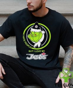 The Grinch I Hate People But I Love My Winnipeg Jets Logo T Shirt