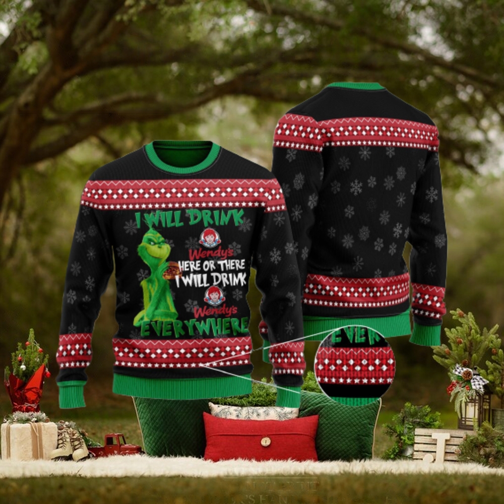 The Grinch I Will Drink Here Or There Ugly Xmas Christmas Sweater Christmas Gift The Grinch I Will Drink Here Or There Ugly Xmas Christmas Sweater Christmas Gift