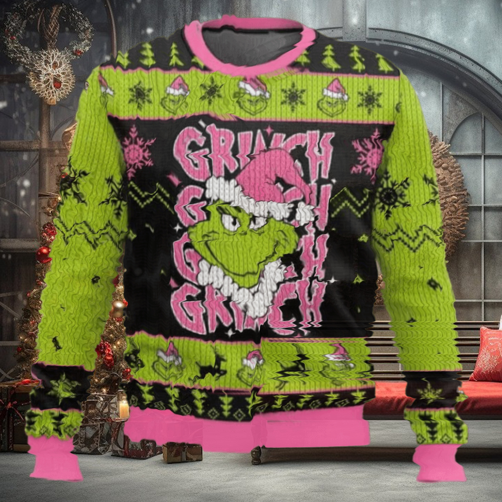 The Grinch In My Pink Christmas Era Ugly Christmas Sweater The Grinch In My Pink Christmas Era Ugly Christmas Sweater