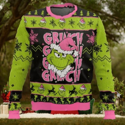 The Grinch In My Pink Christmas Era Ugly Christmas Sweater