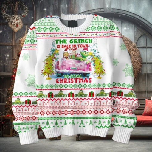 The Grinch Is Back In Town To Steal Christmas 2024 Ugly Sweater