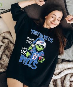 The Grinch Josh Allen They Hate Us Because They Ain’t Us Buffalo Bills Christmas Shirt