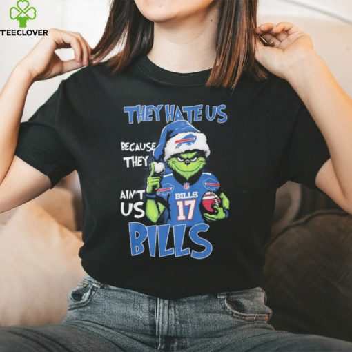 The Grinch Josh Allen They Hate Us Because They Ain’t Us Buffalo Bills Christmas Shirt