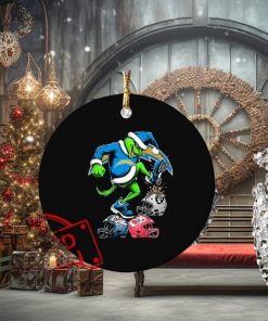 The Grinch Los Angeles Chargers Stomp On NFL Teams Christmas Ornament