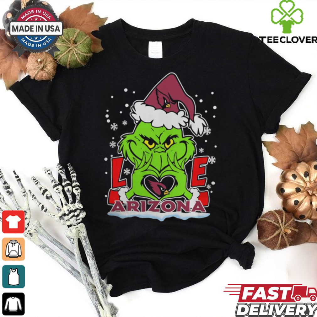 The Grinch Love Heart 2024 Arizona Cardinals Football Christmas Shirt The Grinch Love Heart 2024 Arizona Cardinals Football Christmas Shirt